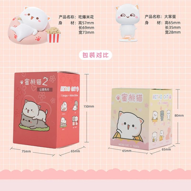 HOT SALES Peach Goma Mitao Mochi / Blind Box Popmart 1 & Season 2 ...