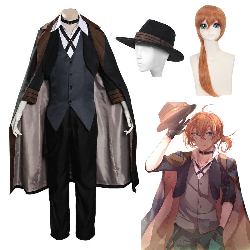 Cosplay Bungo Stray Dogs Nakahara Chuuya Costume Middle Ages Retro ...