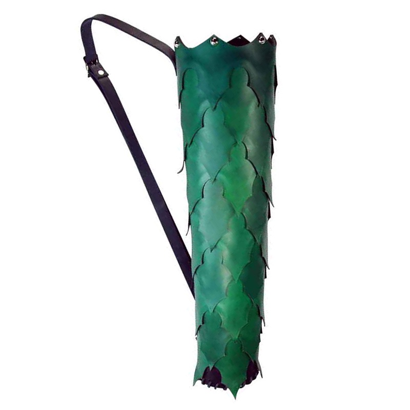 Archer Carquois/support de flèche – LARP et costume – Rouge/noir