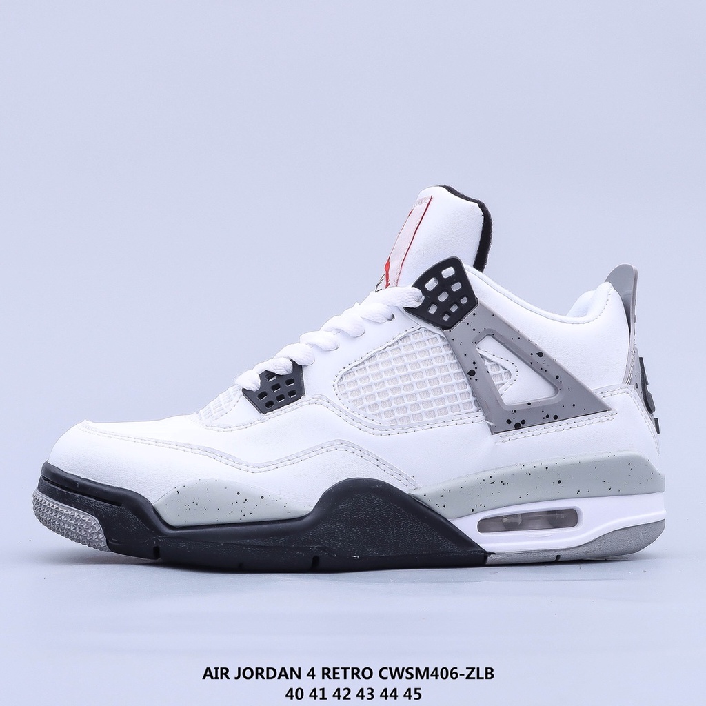 Nike Air Jordan 4 Retro Men's Mid-cut Classic Retro Casual Sports ...