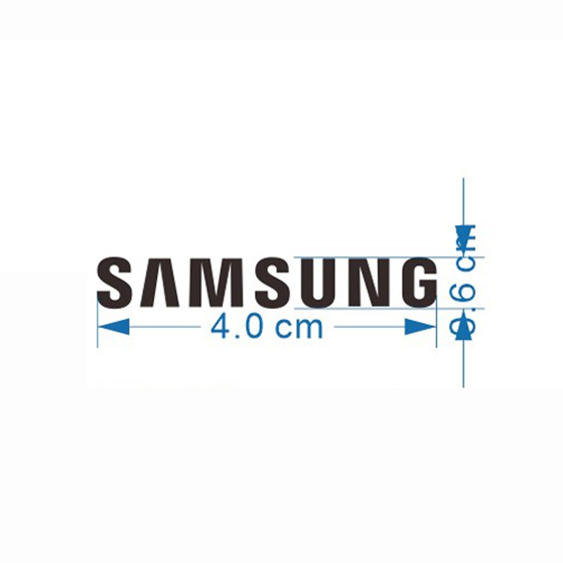 samsung logo metal sticker Samsung logo sticker laptop monitor chassis