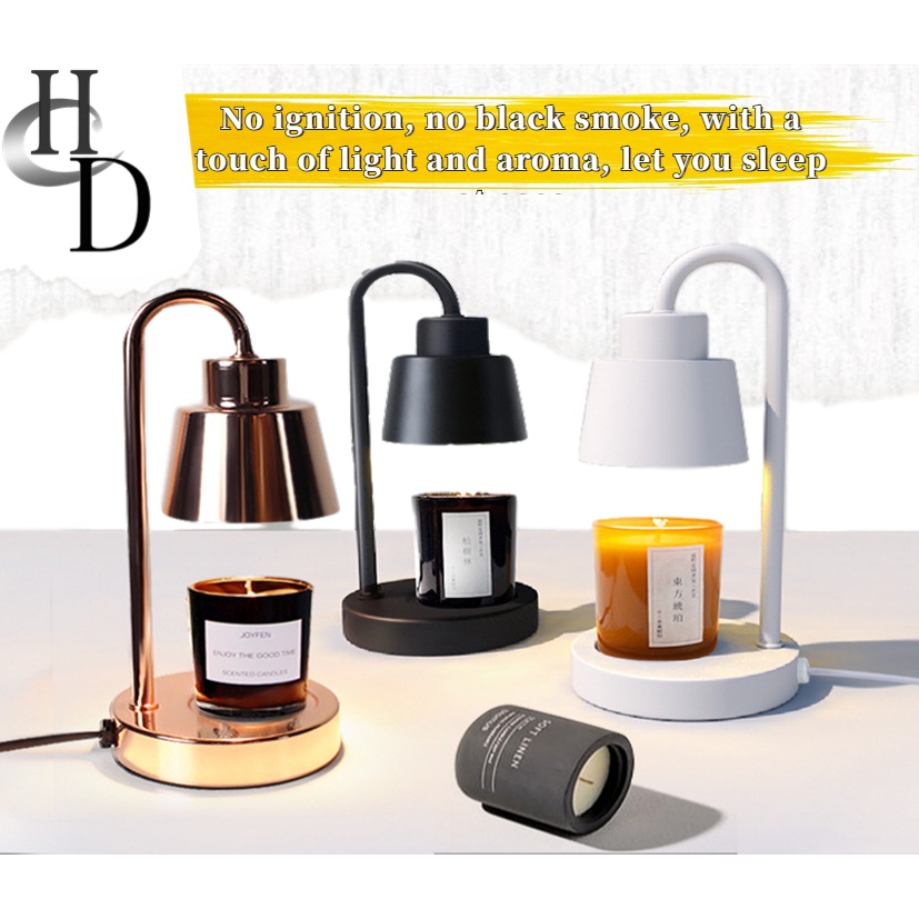 【Free 2 Bulbs】Dimmable electric Candle Warmer Lamp LED Melting Light