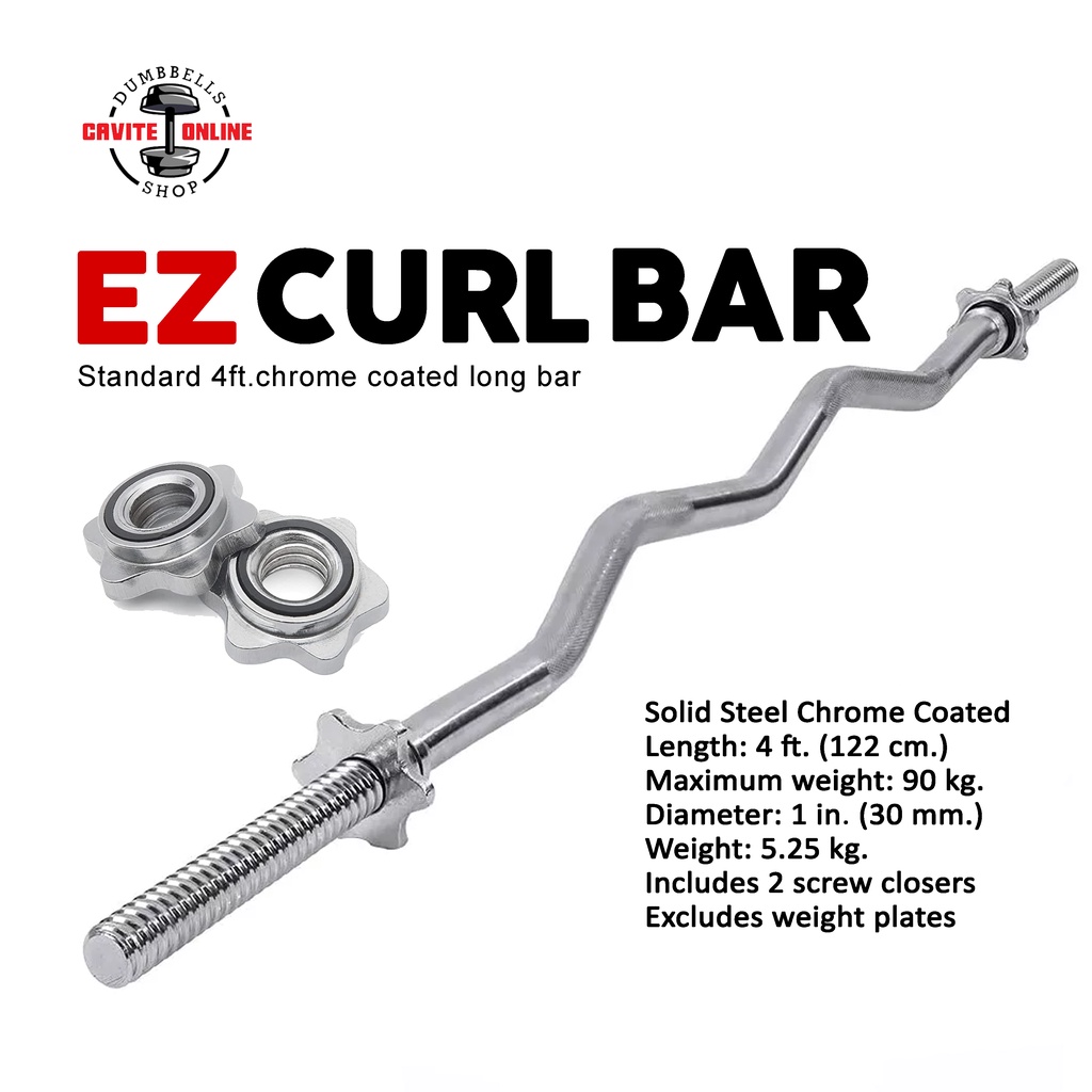 Live Up Sports Barbell Weight Bar Workout Bar Weightlifting Bar Standard Ez Curl Bar Home Gy Shopee Philippines