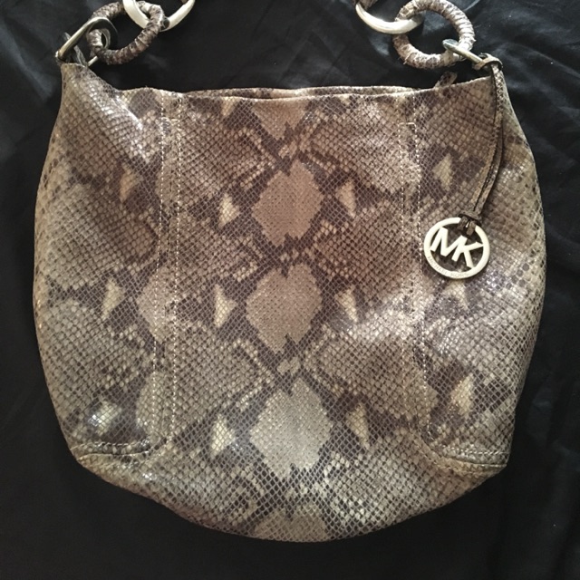 Michael kors snake sales print purse