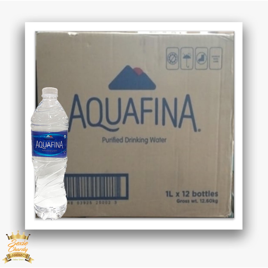 Aquafina Water 1L x 12 bottles (Sold by Case) Shopee Philippines