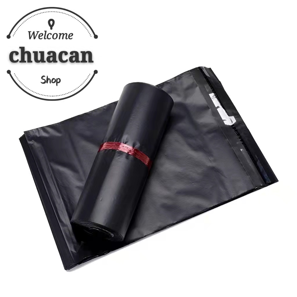 (Small) Black Pouch Courier Plain Pouch Express Pouch Parcel Pouch