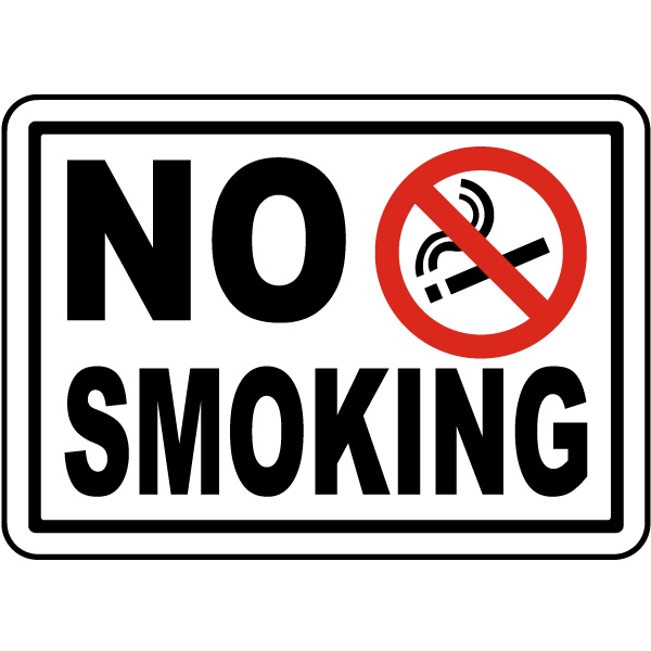 Laminated No Smoking signage A4 Size | Shopee Philippines