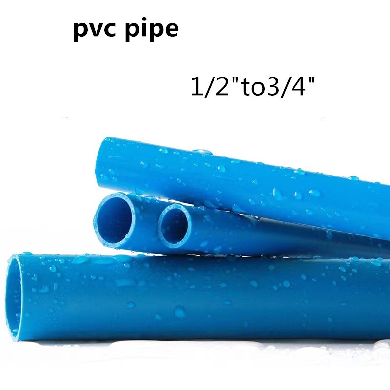 Blue Pvc Pipe For Water Or Electrical 1 Meter Sizes 1/2" 3/4