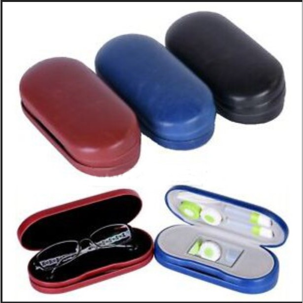 Edge 2 in 1 Double Side Contact Lens and Glasses Case with Mirror