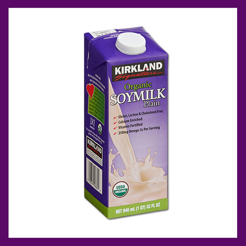 Kirkland Signature Organic Plain Soy Milk 946ml Shopee Philippines