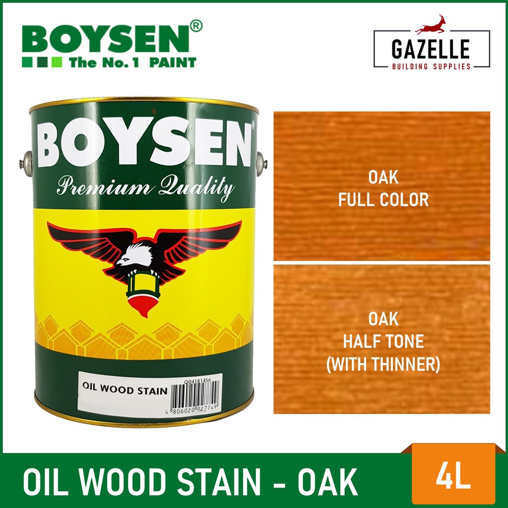 Original Boysen Oil Wood Stain - 4L | Shopee Philippines