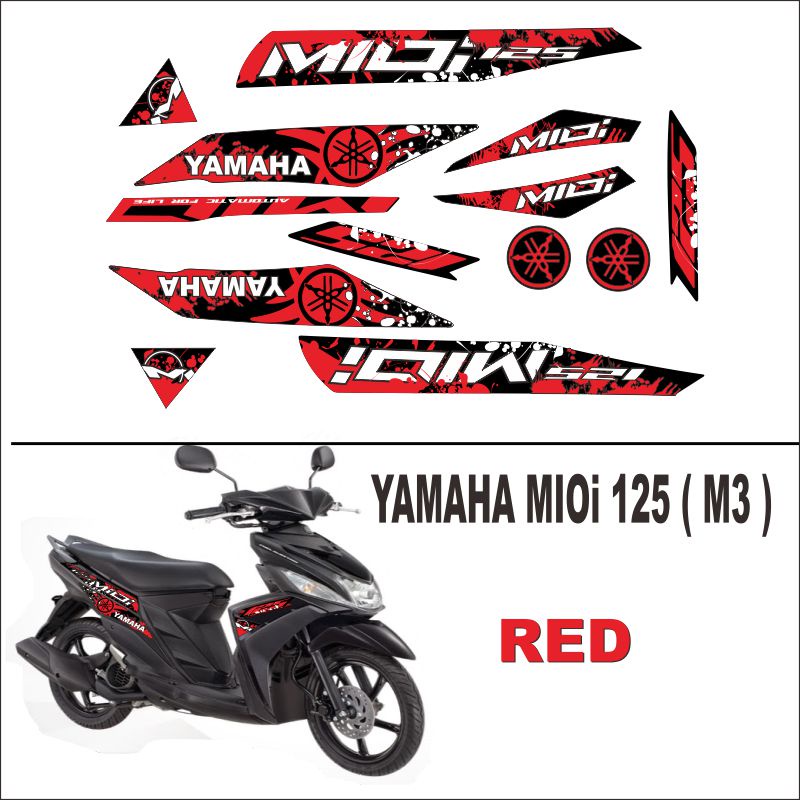 Yamaha Mio i 125 M3 Sticker For Motorcycle Stickers and decals | Shopee