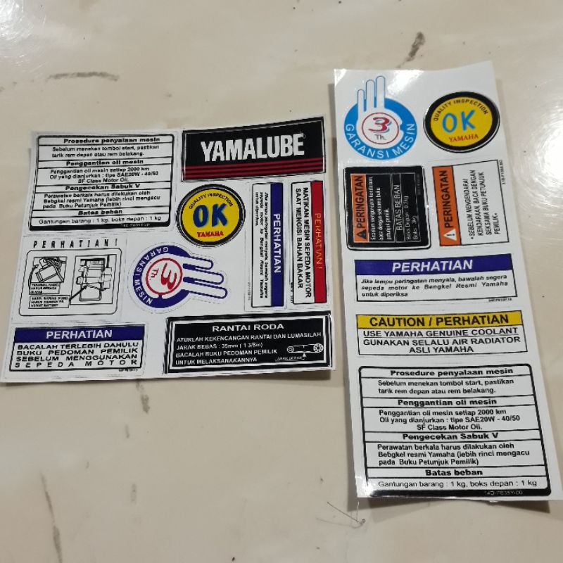 YAMAHA motorbike body complement sticker | Shopee Philippines