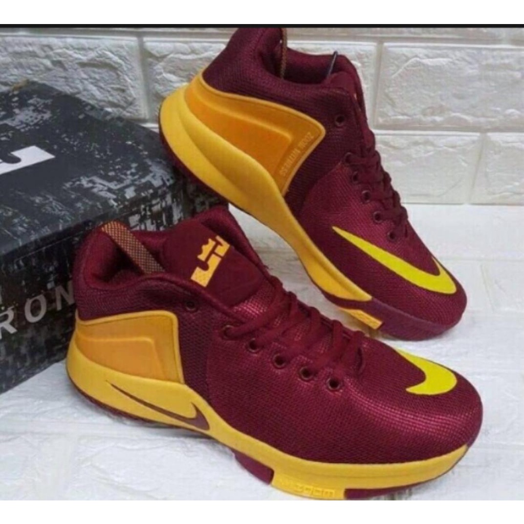 Lebron james shoes sales maroon