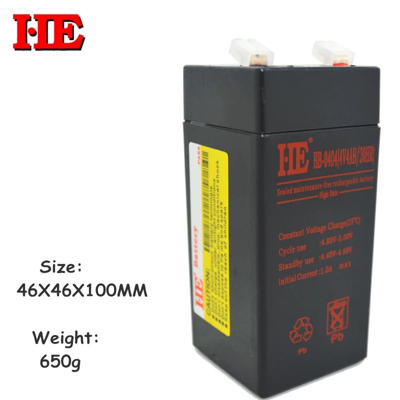 4V 4AH electronic scale battery lead acid rechargeable small storage ...