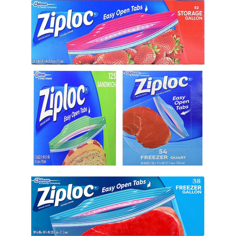 Ziplock Freezer Bag - Large - 52 Counts