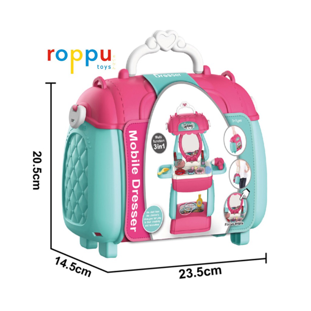 Roppu Plastic Suitcase / Mini Plastic Suitcase Toy set | Shopee Philippines