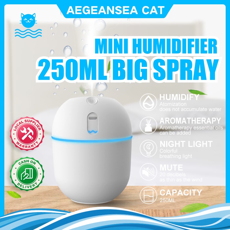 Mini humidifier with essential oil mute bedroom office USB car big ...