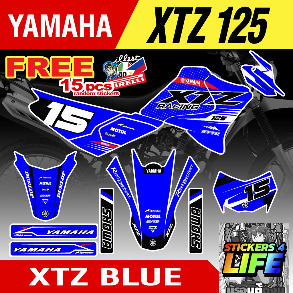 YAMAHA XTZ 125 Full Decals Sticker Body (WHITE) | Shopee Philippines