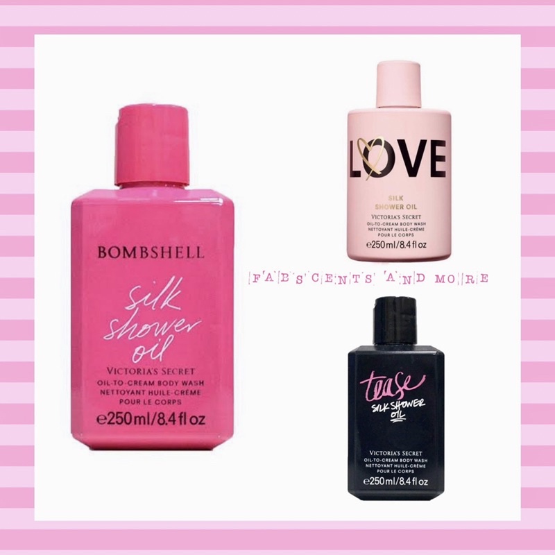 Original Silk Shower Oil Victoria s Secret Bombshell Tease Love