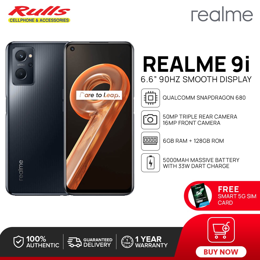 Realme Mobile 9i 4GB RAM 64GB Storage, Qualcomm Snapdragon 680
