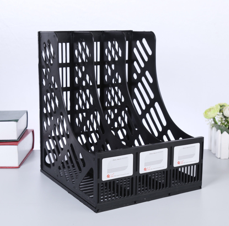 Magazin&Document File Organizer Holder Rack Blue 3 Divider Magazine ...