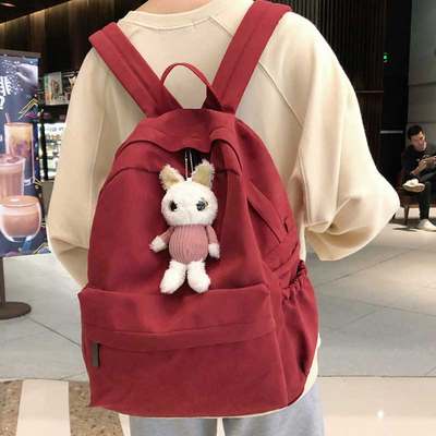 Schoolbag girl ins super fire junior high school campus Joker backpack ...