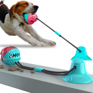 Tug of War Dog Toy, Suction Cup Dog Toy, Dog Pull Toy with Super Strong  Suction Cup, Dog Enrichment Toys for Medium and Large Dogs, Squeaky Dog Toys  with bite Resistant Elastic