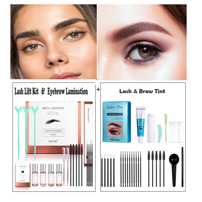 【Spot goods】☏ ibcccndc Lash & Eyebrow Tint Dye Kit and Lift Or