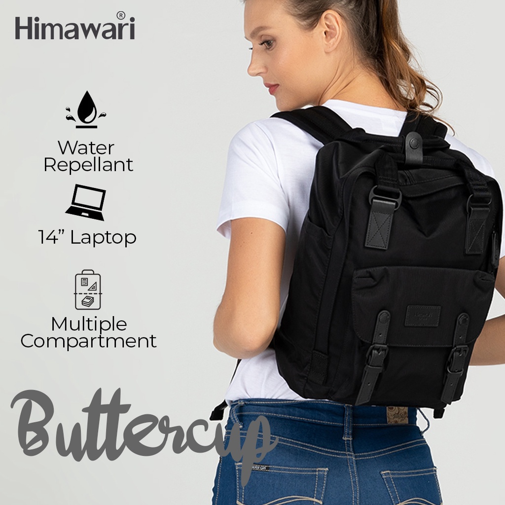 Himawari Buttercup 14 Backpack HM188L 34 Blackout Shopee Philippines