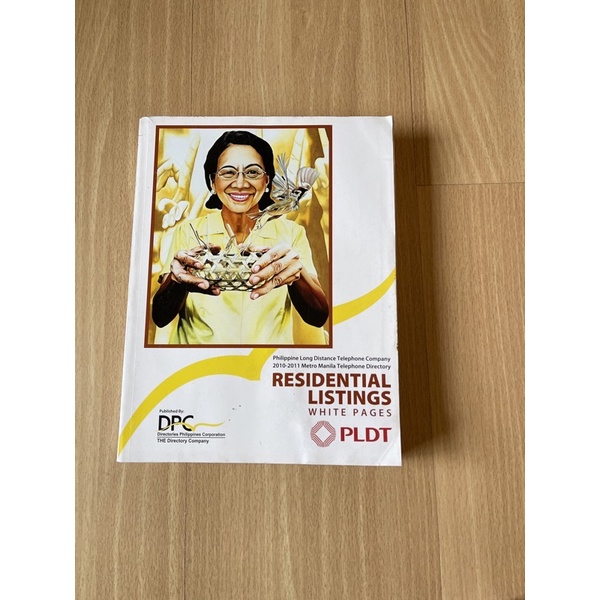 Old Yellow pages PLDT Residential Listing Shopee Philippines