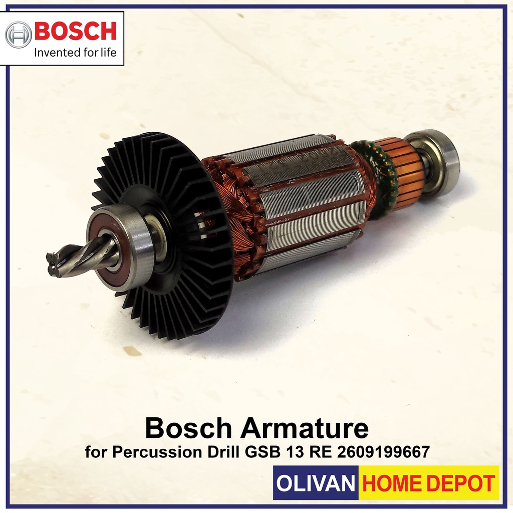 BOSCH Replacement Sparepart Armature for Percussion Drill GSB 13 RE ...