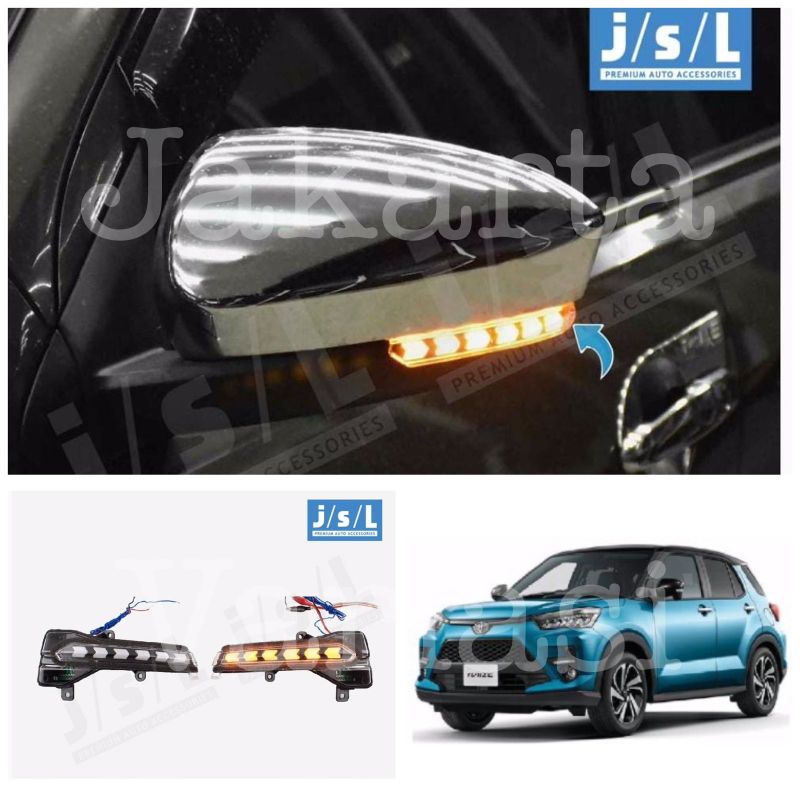 Raize 2021 rear view mirror running signal LED JSL | Shopee Philippines