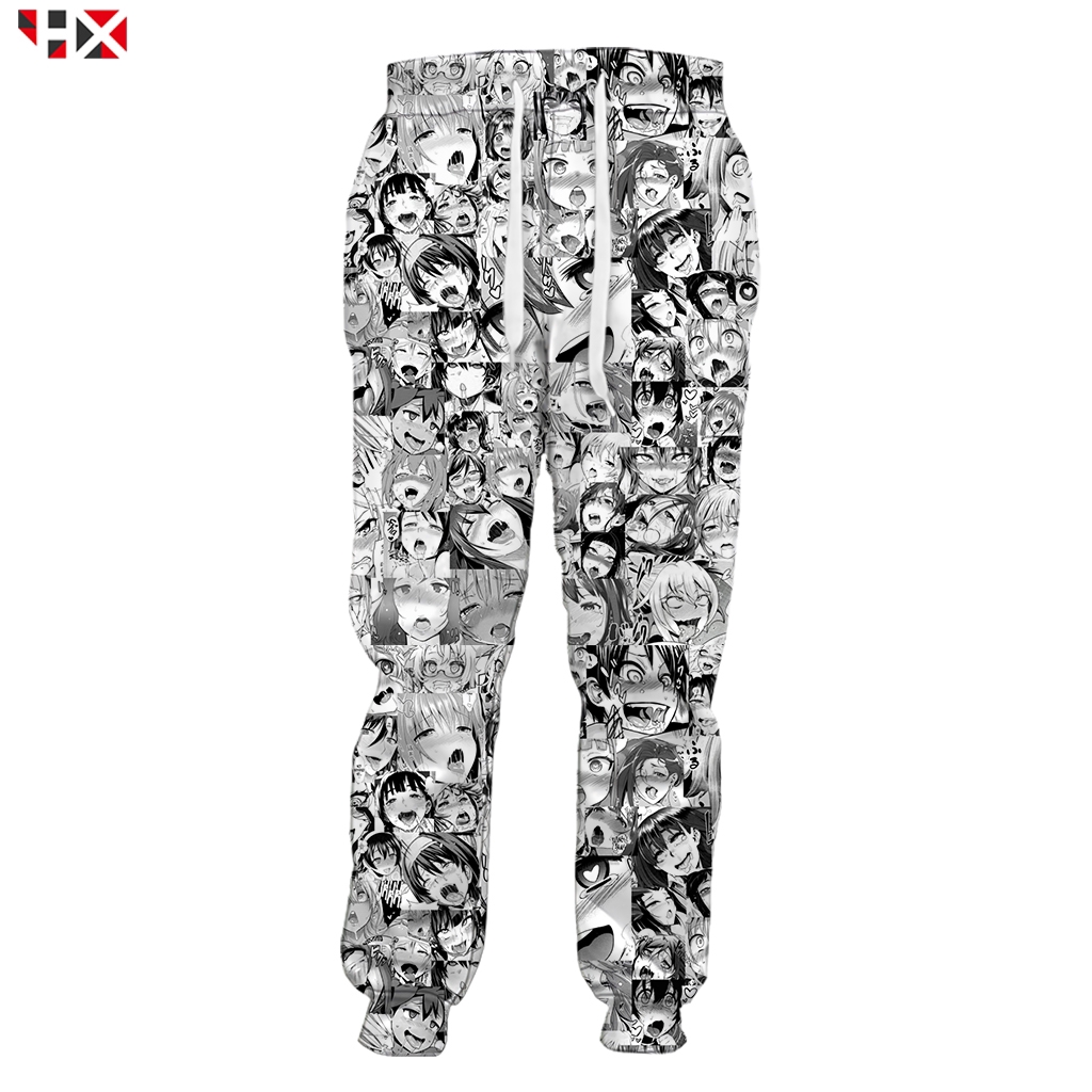 HX New 2021 Ahegao Hentai Expression Sweatpants 3D Print Men Women Jogger Pants Casual Pants Shopee Philippines