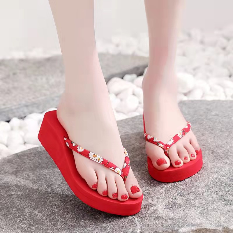 High heeled Flip Flops wedges Slipper for Women adjust 1 size Shopee Philippines