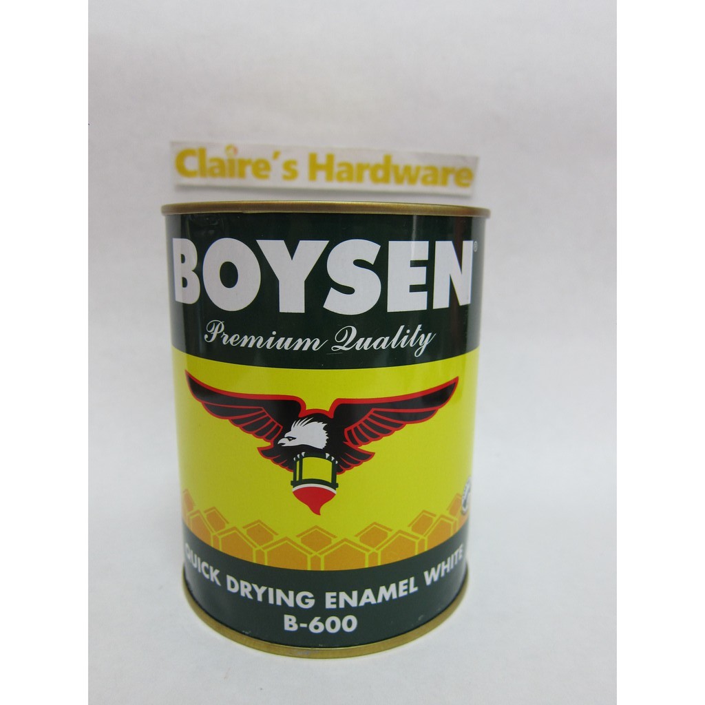 BOYSEN B600 QUICK DRYING ENAMEL WHITE 1 LITER | Shopee Philippines