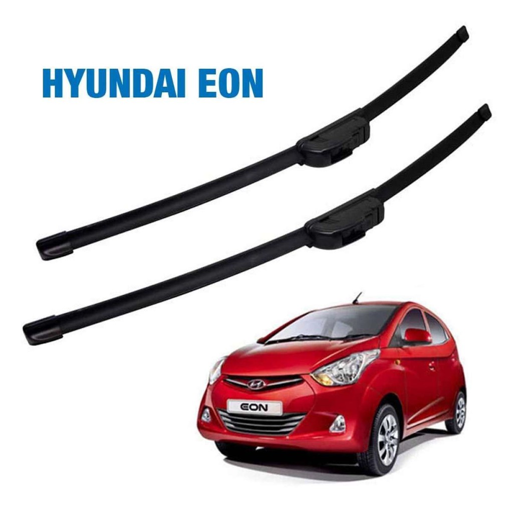 22"/14" Pair of Wiper Blades Classic for Hyundai EON Frameless Banana