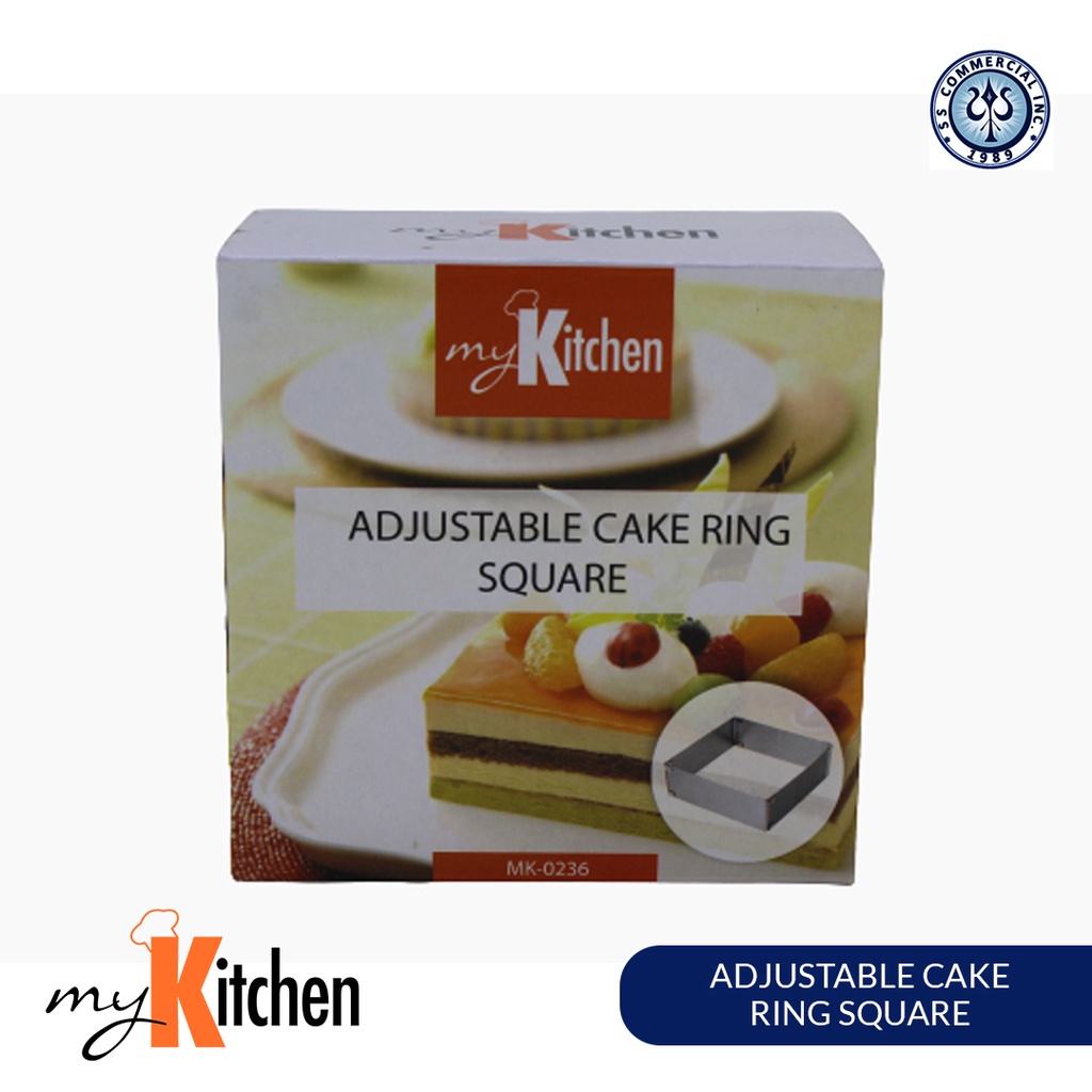 My Kitchen Adjustable Cake Ring Square 9x9x5cm Shopee Philippines