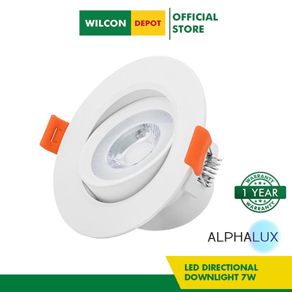 ALPHALUX 7W Daylight 6500K Led Light Directional Downlight Round WM L RF 0210 by Wilcon Depot Shopee Philippines