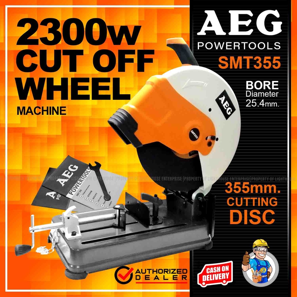 AEG Powertools 2300W Metal Cutting/Cut Off Machine/Chop Saw/Speed Cutter ( SMT-355) *LIGHTHOUSE EN