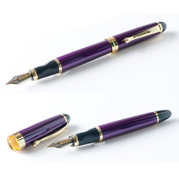 Purple 0.7MM Iridium Fountain Pen Practical Writing Tool School Office ...