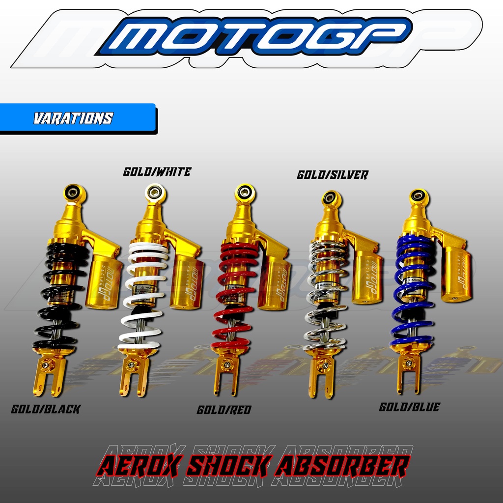 1 Pair Universal Adjustable Dual Rear Shock Absorber 295mm for Aerox ...