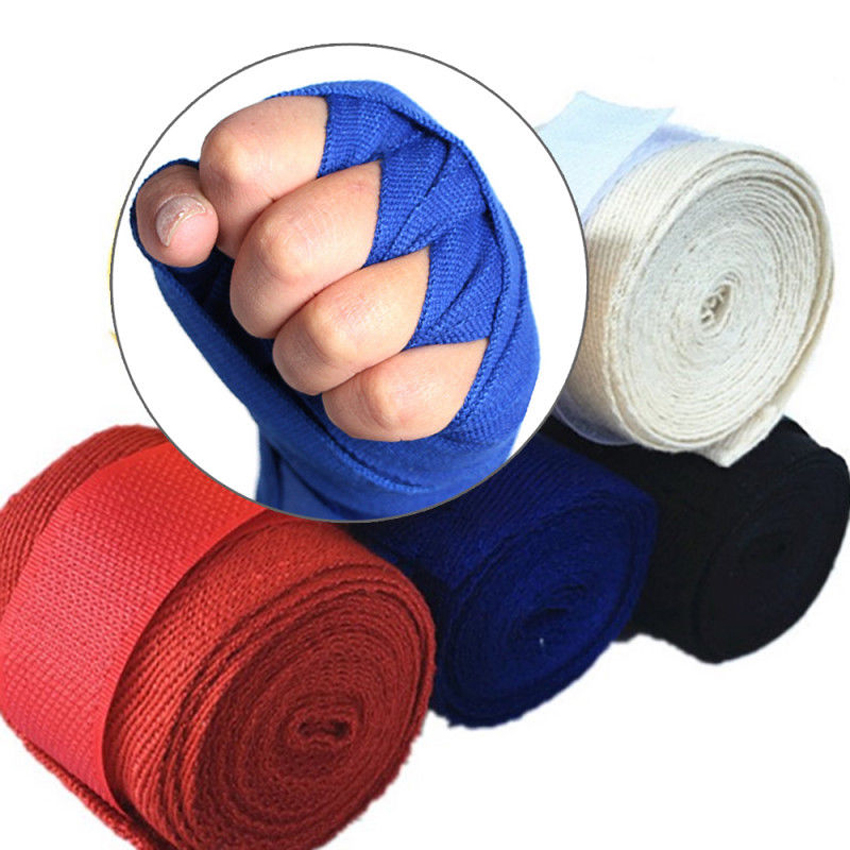 2pcs/pack Boxing Hand Wraps MMA Muay Thai Kick Boxing Handwraps for Training Bandages 2.5M