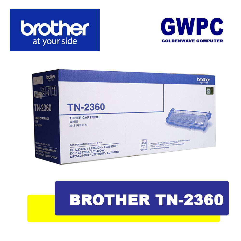 Brother TN2360 TN2380 DR2355 Genuine Toner Drum Cartridge TN2360