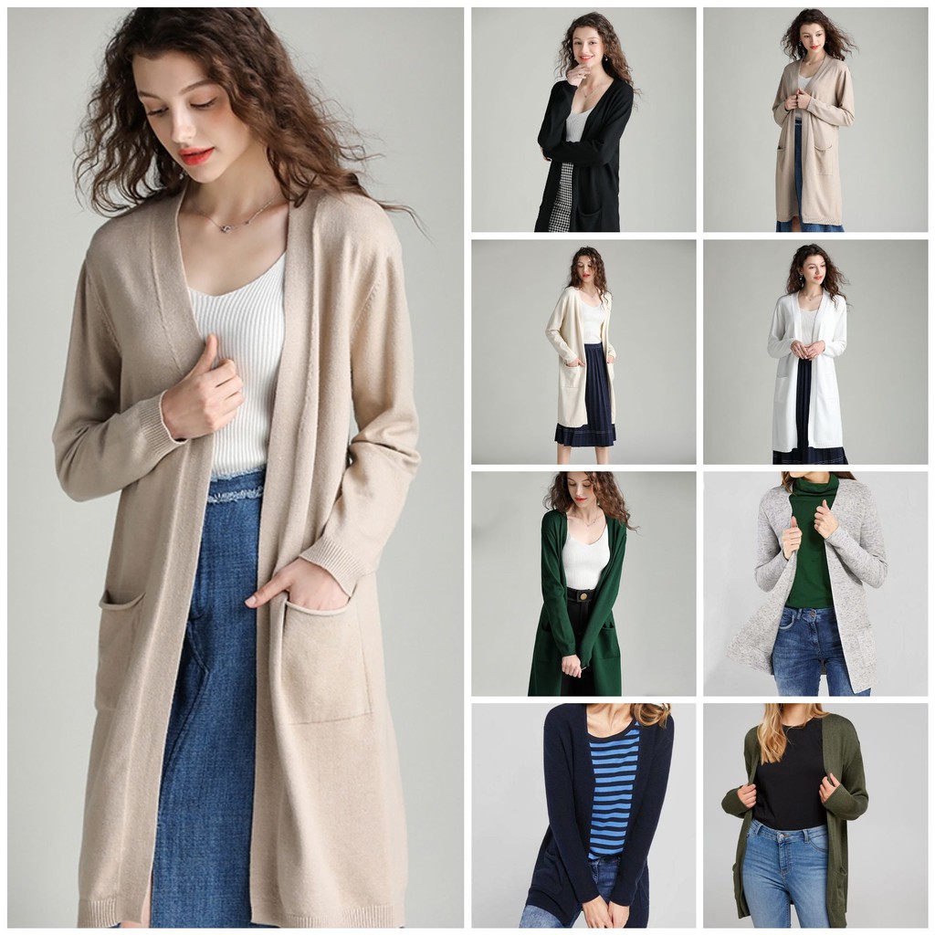 Long shop cardigan shopee