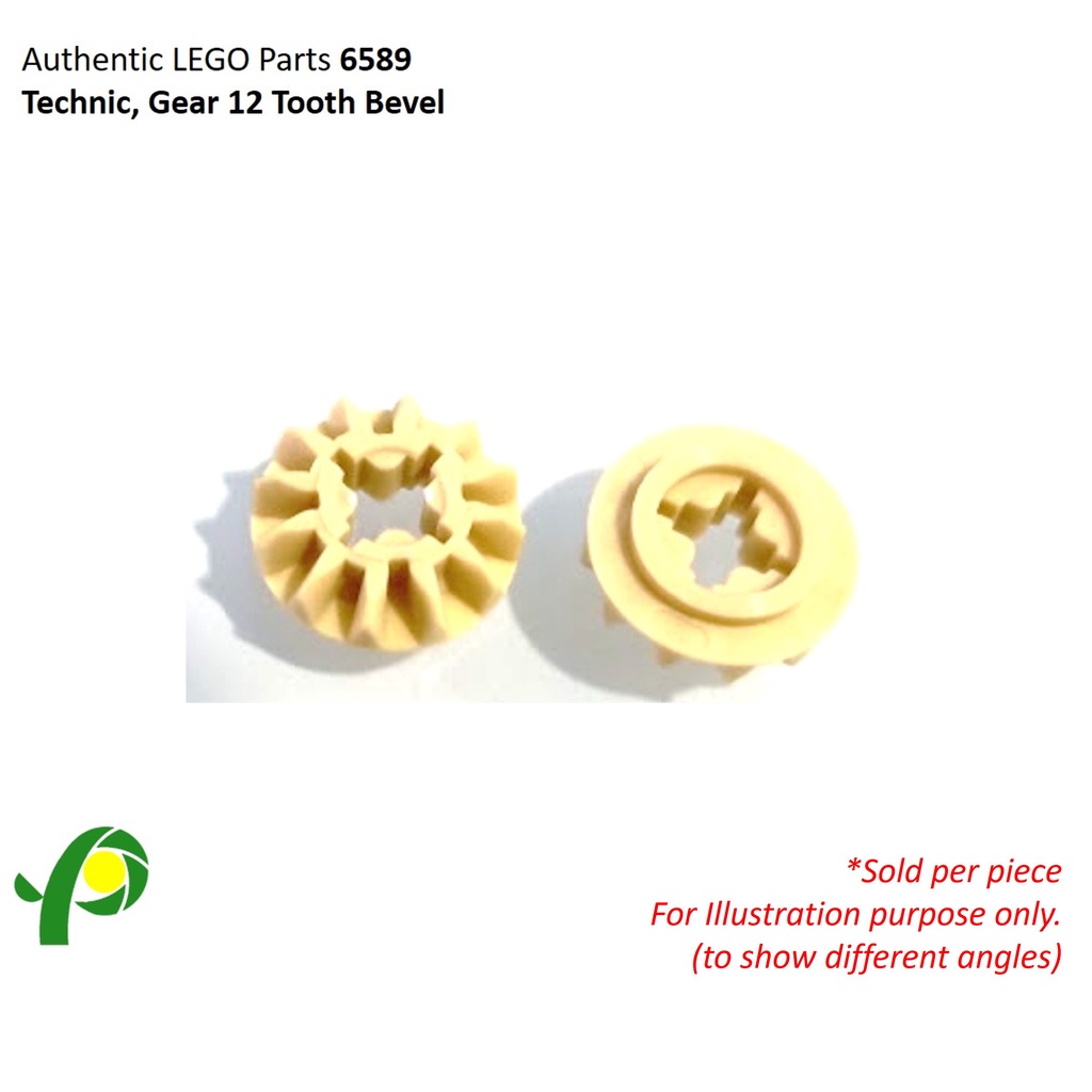 LEGO Parts 6589 Technic, Gear 12 Tooth Bevel | Shopee Philippines