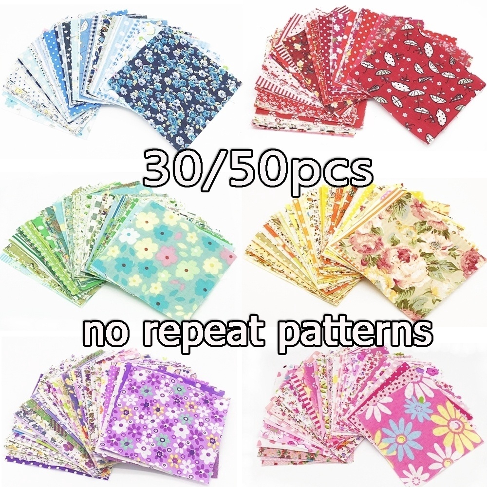 10x10cm Squares 100 Cotton Material Fabric Cloth Small Quilting Floral Fabric For DIY artifice