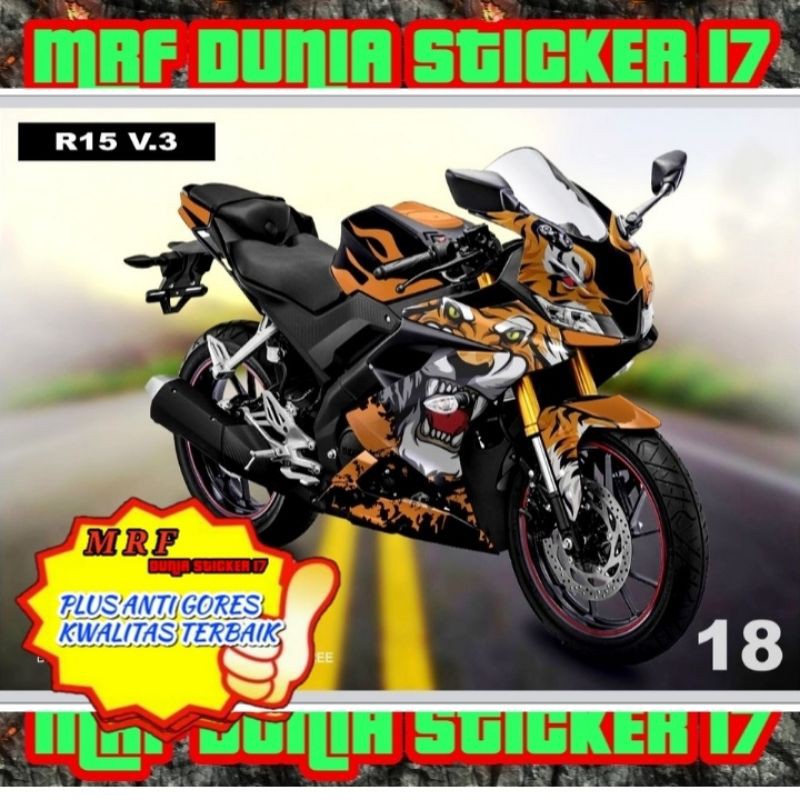 Sticker decal R15 V3 Full Body Striping R15 V3 decal Sticker R15 V3 ...