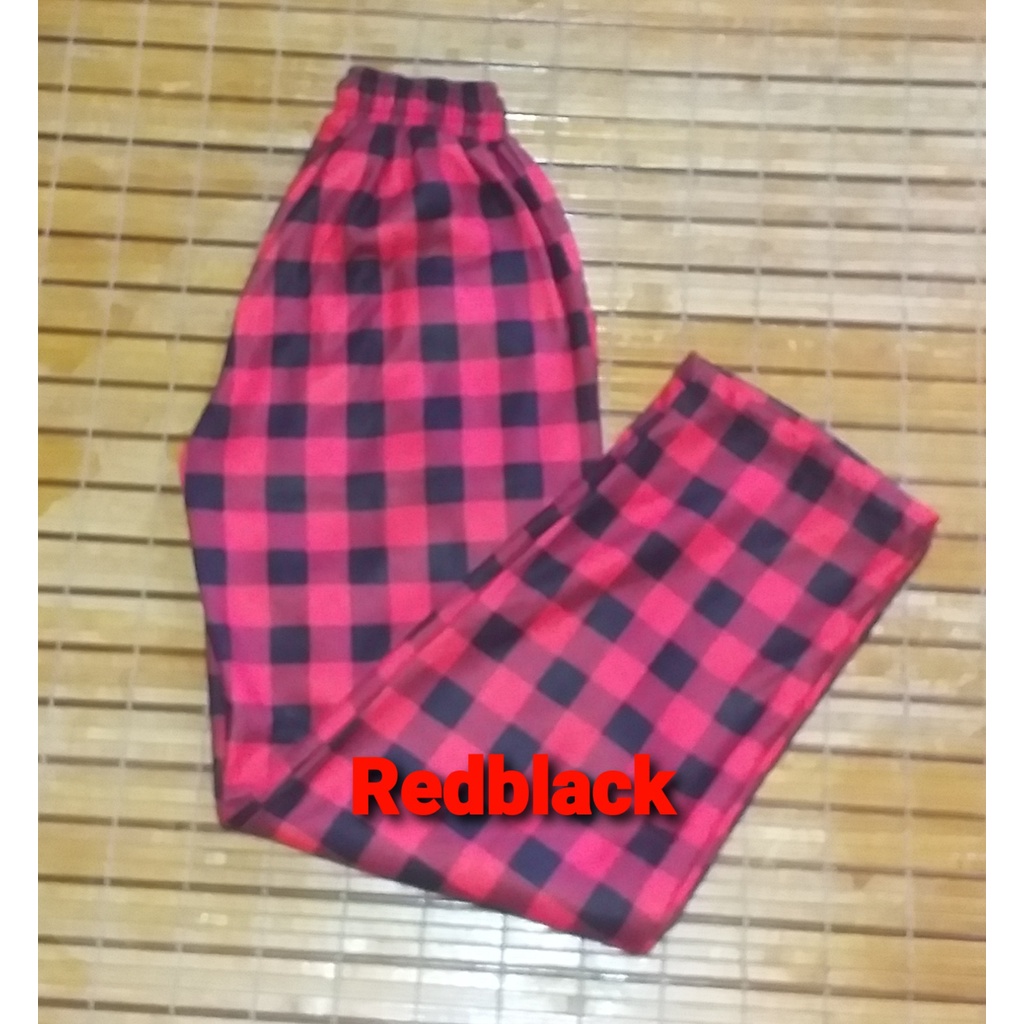 Checkered Franella Pants Unisex | Shopee Philippines