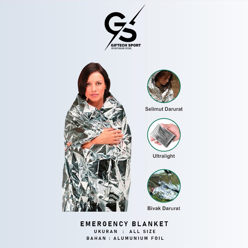 Emergency Blanket Aluminum Foil Anti Hypothermia Emergency Blanket